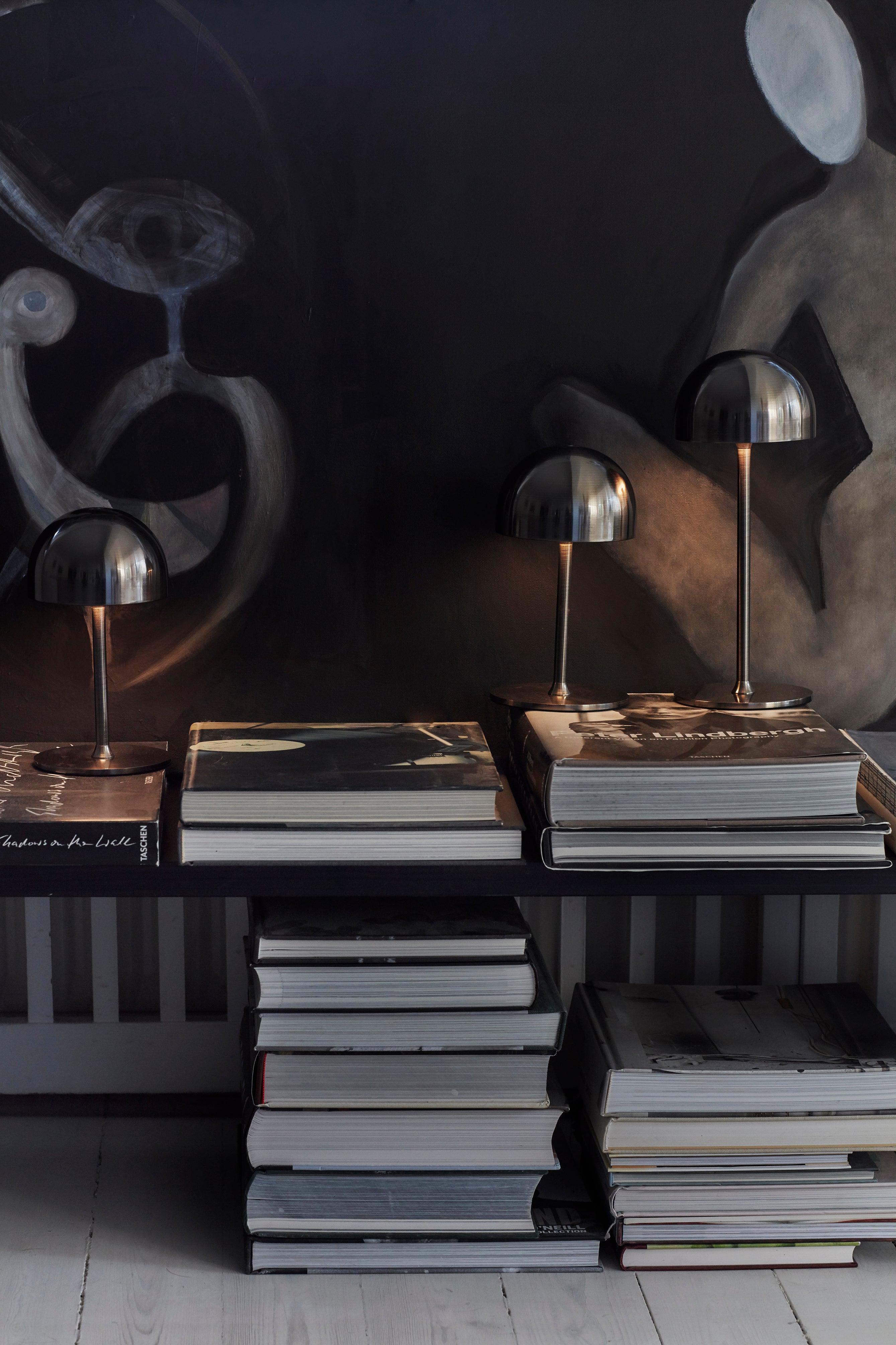 Tim lampe, Sort Nikkel - H22 cm